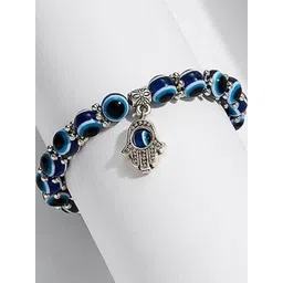 Lovemi Movements Unisex Blue Evil Eye Beaded Bracelet-picture-37