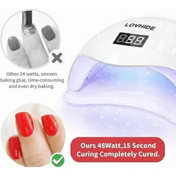 lovhide UV LED Nail Dryer for Fast and Even Gel Polish Curing with Simple Operation Nail Polish Dryer image 3