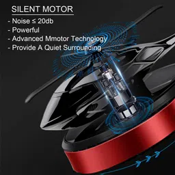 lovmoto Car Air Freshener Car Fragrance Diffuser Creative Solar Helicopter Perfume 639 Air Purifier image 2