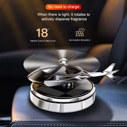 lovmoto Car Air Freshener Car Fragrance Diffuser Creative Solar Helicopter Perfume 639 Air Purifier image 4