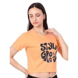 LOVO Women 1 Graphic Print Crop Top image 2