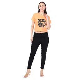 LOVO Women 1 Graphic Print Crop Top image 5