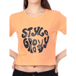 LOVO Women 1 Graphic Print Crop Top image 4