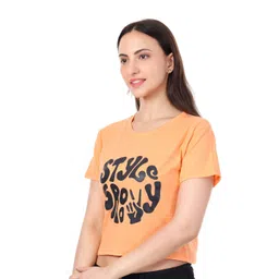 LOVO Women 1 Graphic Print Crop Top image 3
