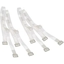lozora Adjustable Transparent Silicone Bra Straps & Hooks For Womens/Girls (Free Size) (LZ-081)-picture-29