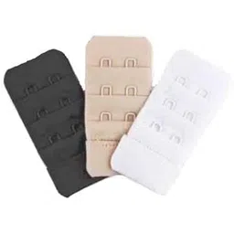 lozora Women's Bra Hook Extender 2-Hook Bra Extender Save Your Bra Increase Band Length Bra Extensions Hook and Eye Closure Black, White, Beige (Pack of 3) (LZ-066)-picture-28