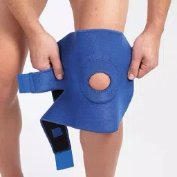 LP Supports Free Size Blue Neoprene Advanced Open Patella Knee Support,-picture-43
