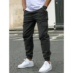 LRIPSOME Men High-Rise Joggers Cargo Trousers-picture-20