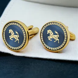 Lucky Jewellery Brass Cufflink Set-picture-19