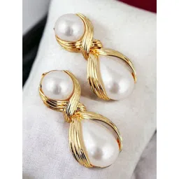 LUCKY JEWELLERY 18k Gold Plated Contemporary Drop Earrings-picture-25