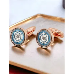 LUCKY JEWELLERY Copper Plated Formal Cufflink-picture-39