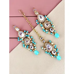 LUCKY JEWELLERY Gold-Plated Jewellery Set image 2