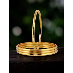 LUCKY JEWELLERY Set Of 4Gold Plated Bangles-picture-27
