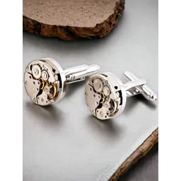 LUCKY JEWELLERY Silver-Plated Cufflink-picture-29