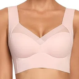 luella Light Support Wireless Bra, Seamless No-Line Ultra-Soft Leisure Bralette, for Sleep, Yoga and Everyday Use,/Stretchy Back/Comfortable Design-picture-24