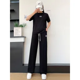 Lugo Round Neck T-Shirt With Palazzos Co-Ords-picture-28