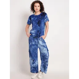 Lugo Tie & Dyed Short Sleeves Round Neck T-Shirt & Trousers-picture-18