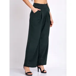 Lugo Women Green Casual Trousers-picture-21
