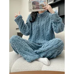 Lugo Women Long Sleeves Wool Blend Sweater Co-Ords-picture-18