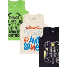 Luke & Lilly Boys 3 Printed Pure Cotton T-shirt-picture-40