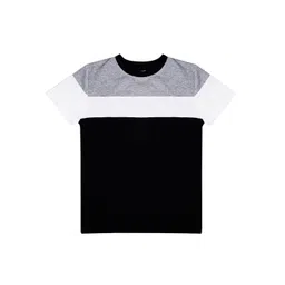 Luke & Lilly Boys Black Colourblocked Round Neck T-shirt-picture-18