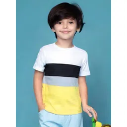 Luke & Lilly Boys Colourblocked Applique T-shirt-picture-11