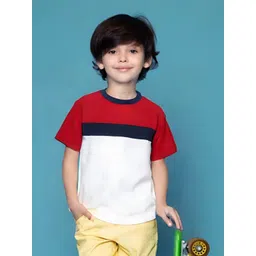 Luke & Lilly Boys Colourblocked Applique T-shirt-picture-12