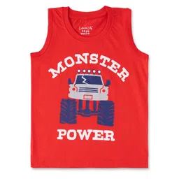 Luke & Lilly Boys Graphic Printed Round Neck Cotton Sleeveless T-shirt-picture-31