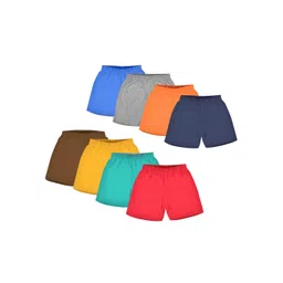 Luke & Lilly Boys Pack of 8 Solid Regular Fit Regular Shorts-picture-57