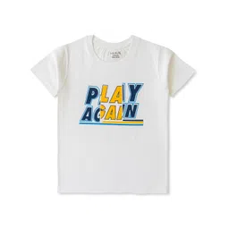 Luke & Lilly Boys Typography Printed Cotton Relaxed Fit T-shirt-picture-37