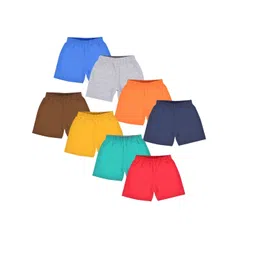 Luke & Lilly Girls Pack Of 8 Solid Shorts-picture-20