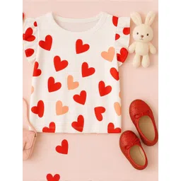 Luke & Lilly Girls Regular Fit Cotton Tshirts-picture-41