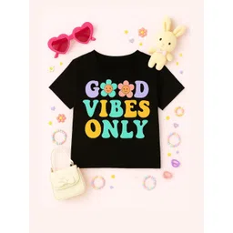 Luke & Lilly Girls Regular Fit Cotton Tshirts-picture-17