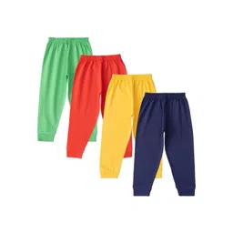 Luke & Lilly Infant Boys Pack Of 4 Pure Cotton Relaxed-Fit Joggers-picture-12