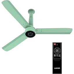 LUKER JVLuker USA Cosmos 1200mm BLDC Ceiling Fan with Remote, BEE 5 star rated Energy Saving bldc ceiling fan for Living Room, High Air Delivery with LED indicators, 3 Years Warranty, Oasis Green-picture-31
