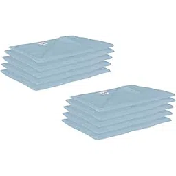 Lula Reusable Lt Blue Muslin Square Napkins (45cm X45Cm) Pack of 10-image-15