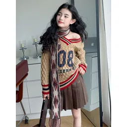 LULU & SKY Boys Cable Knit Pullover with Embroidered Detail-picture-40