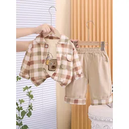 LULU & SKY Boys Checked Shirt with Trousers-picture-33
