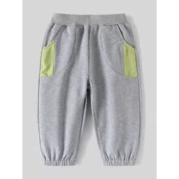 LULU & SKY Boys Colourblocked Cotton Relaxed Fit Joggers Track Pants-picture-37