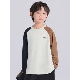 LULU & SKY Boys Colourblocked Drop-Shoulder Sleeves Applique T-shirt-picture-18