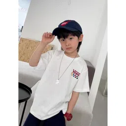 LULU & SKY Boys Colourblocked Henley Neck Applique T-shirt-picture-24