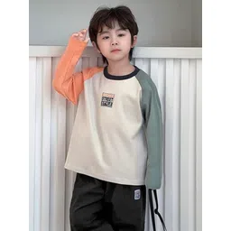 LULU & SKY Boys Colourblocked Henley Neck Pockets T-shirt-picture-19