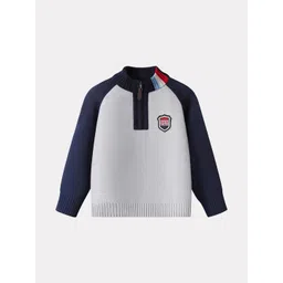 LULU & SKY Boys Colourblocked Pullover with Embroidered Detail-picture-40