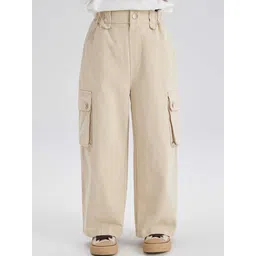 LULU & SKY Boys Cotton Straight Fit High-Rise Cargos Trousers-picture-49