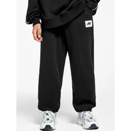 LULU & SKY Boys Cotton Tapered Fit High-Rise Joggers Trousers-picture-34