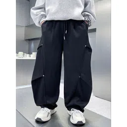 LULU & SKY Boys High-Rise Wide Leg Drawstring Pants-picture-23
