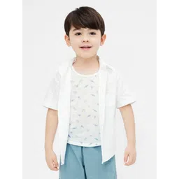 LULU & SKY Boys Printed Raw Edge T-shirt-picture-58