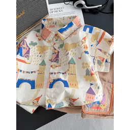 LULU & SKY Boys Printed Shirt with Shorts-picture-36