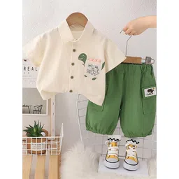 LULU & SKY Boys Printed Shirt with Trousers-image-47