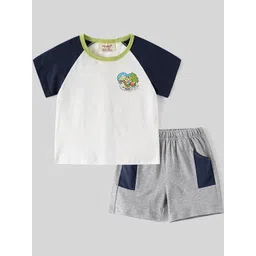 LULU & SKY Boys Printed T-shirt with Shorts-picture-34